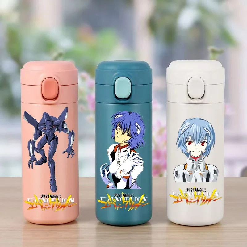 Аниме EVA Kawaii Ayanami RAI боевой костюм Студенческая чашка для воды 420 мл вакуумная