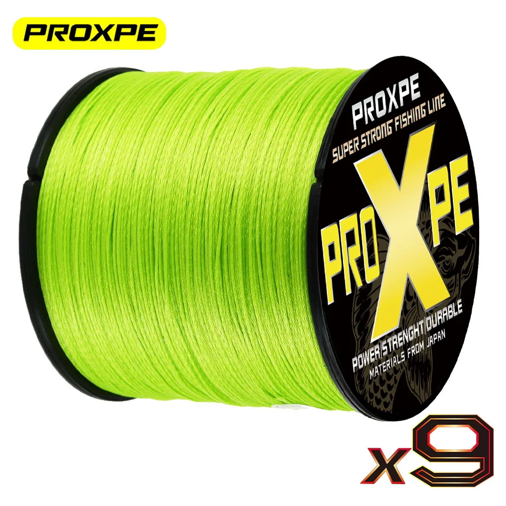 

PROXPE New Braided Fishing Line X9 300M 500M 1000M 100M Carp Strong Smooth Japanese Multifilament Cord Accessories