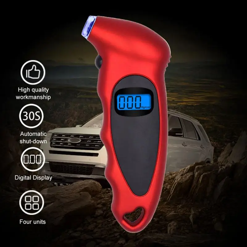 

Digital Tire Pressure Gauge Meter Bicycle Bike Car Tire Diagnostic Tool 0-150 PSI Backlight Air Pressure Gauge Tester