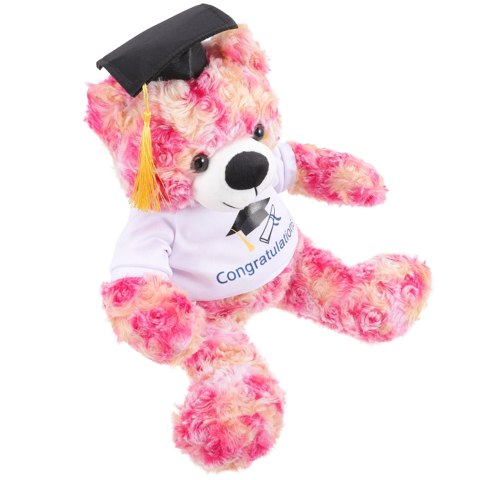 

Graduation Season Toy's Kids Lovely Stuffed Plaything Plush Bear Advanced Adorable Cartoon Loop Fleece Toddlers Student