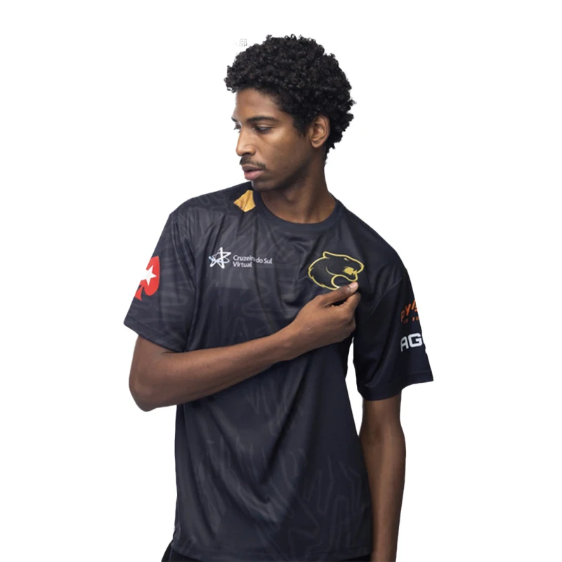 Футболка с коротким рукавом для мужчин и женщин Бразилия FURIA Черная пантера 2024