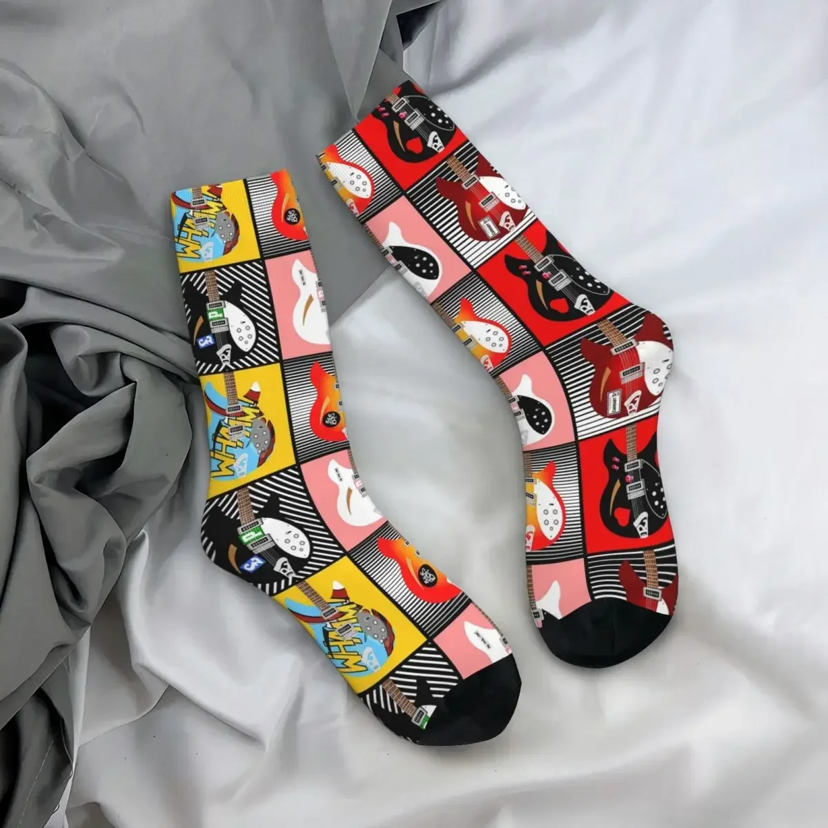 Носки Paul Weller's Rickenbackers чулки высокого качества в стиле Харадзюку всесезонные