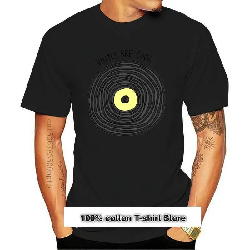 

Camiseta VINTAGE RETRO de algodón para hombre y mujer, camisa de vinilo, música, DJ, nueva colección