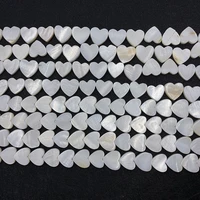 love heart natural freshwater shell beads for diy jewelry making bracelet necklace earrings shell beads charms beaded accessory