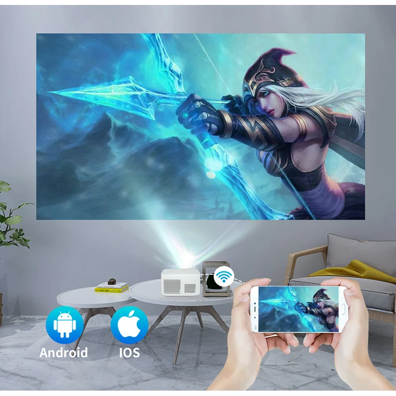 Светодиодный проектор WZATCO A20 с цифровой фокусировкой 32 ГБ WIFI Full HD 1920*1080P - купить по
