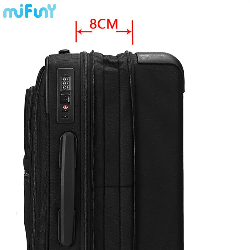 Mifuny High Quality Ballistic Nylon Rolling Luggage Spinner Extensible Famous Brand Wheels Men Women Trolley Password Suitcase
