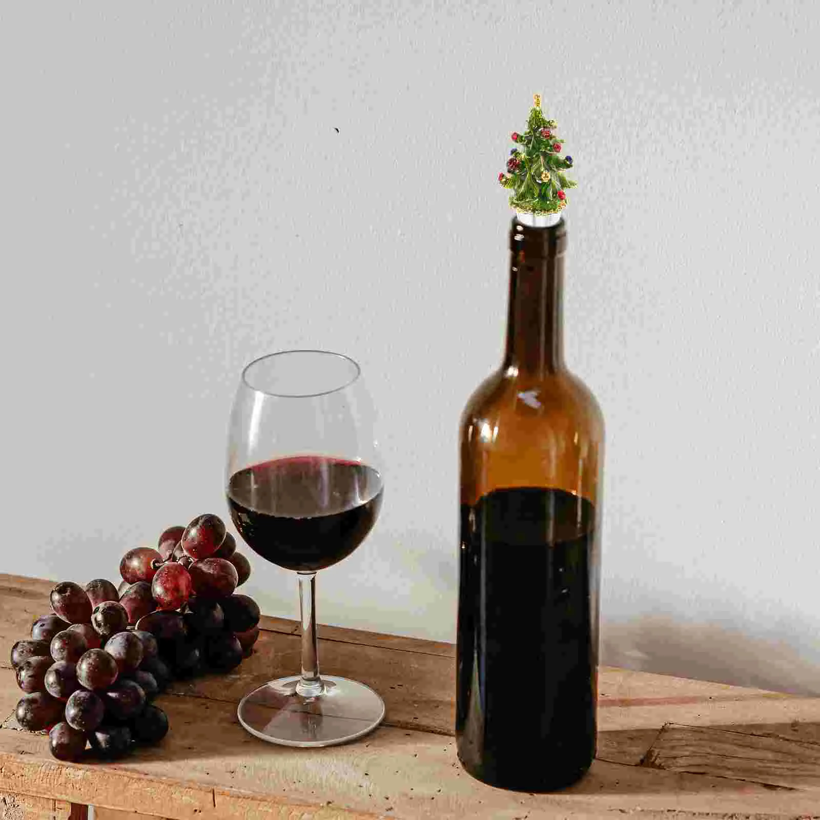 Эмалированная рождественская серия пробки для бутылок украшение праздничный