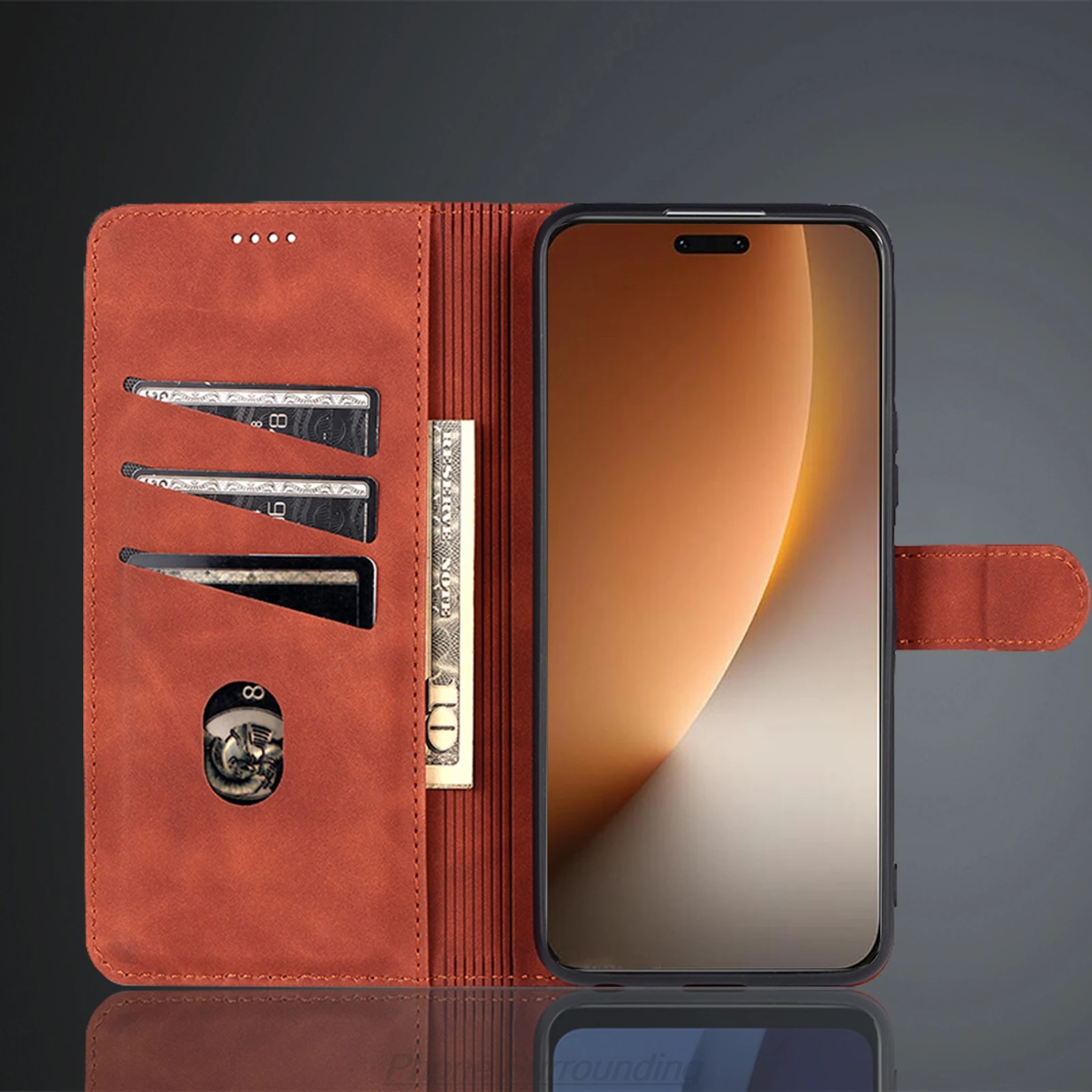 Фото Чехол-кошелек с держателем для карт для Huawei Honor Magic8 Pro/Magia 8 Pro BKQ-AN10, чехол из искусственной кожи, откидная кобура, чехол для телефона, чехол №4