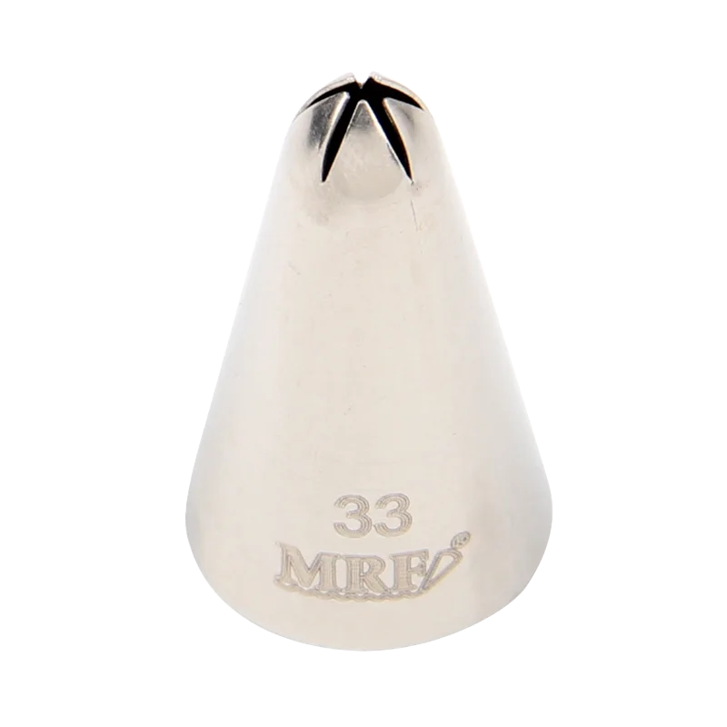 

(30pcs/Lot)Free Shipping FDA High Quality Stainless Steel 304 Closed Star Pastry Icing Nozzle #33