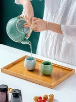 dry bubble bamboo tea tray wooden handmade chinese kung fu serving tea trays tea ceremony plateau de service household products