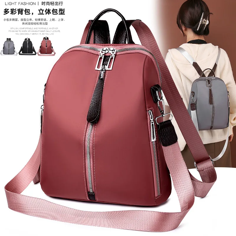 

Backpack Women Korean Style 2022 New Korean Fashion Oxford Cloth Backpack Ladies Business Backpack Outdoor College Schoolbag