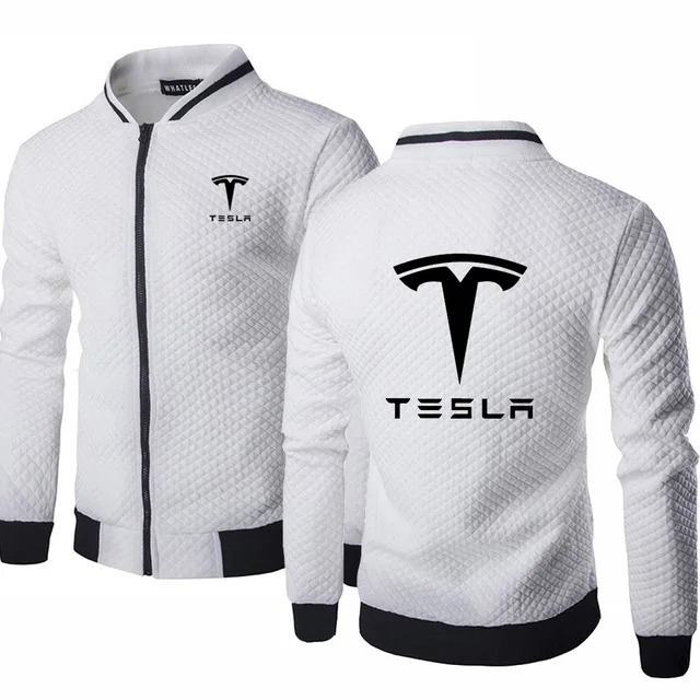 

Мужская хлопковая бейсбольная куртка Tesla с логотипом автомобиля, 5 цветов