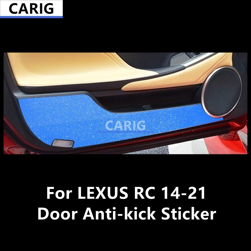 

For LEXUS RC 14-21 Door Anti-kick Sticker Modified Carbon Fiber Interior Car Film Accessories Modification