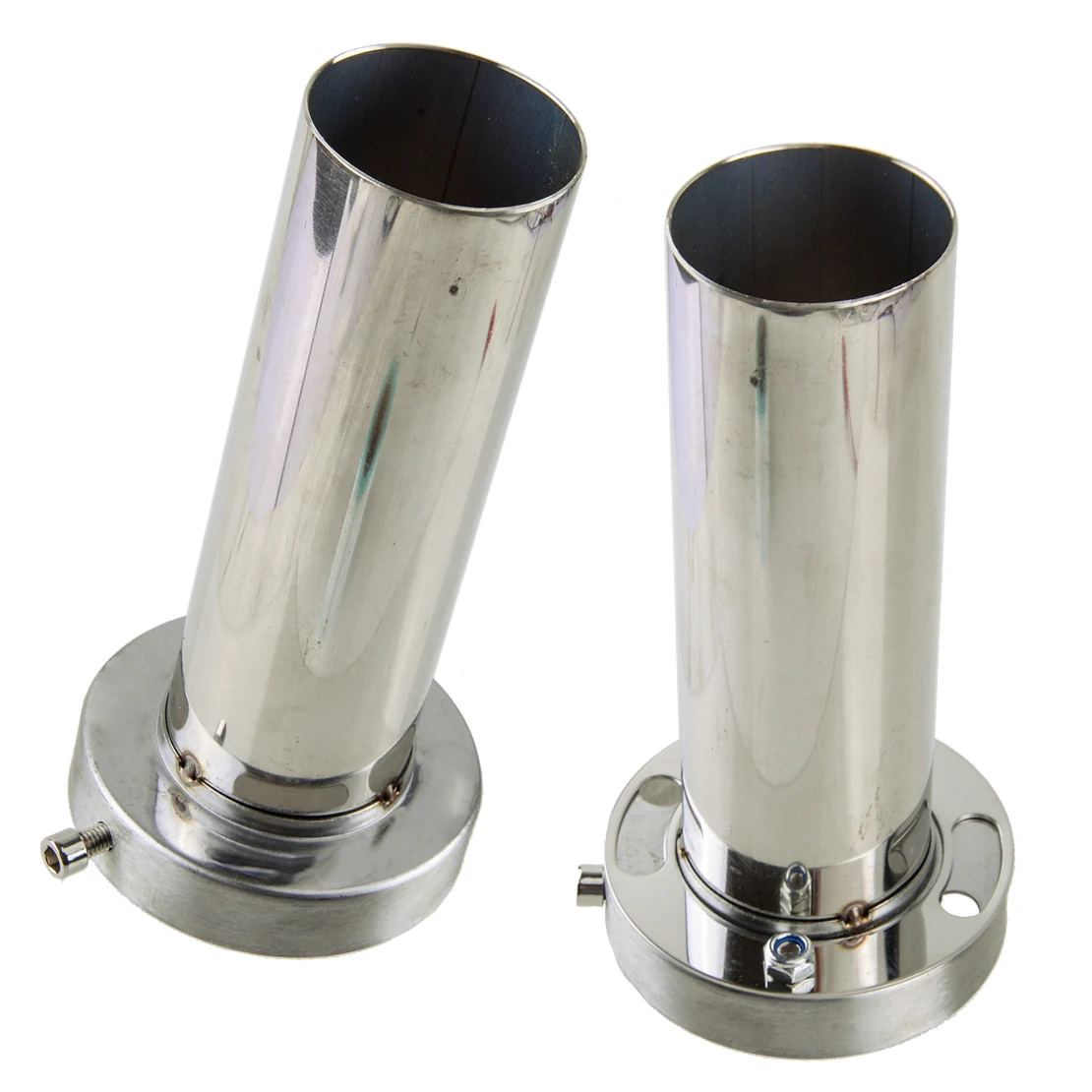 

Universal Car AP-5176 Silver Exhaust Muffler Silencer Removable Adjustable/Unadjustable Stainless Steel