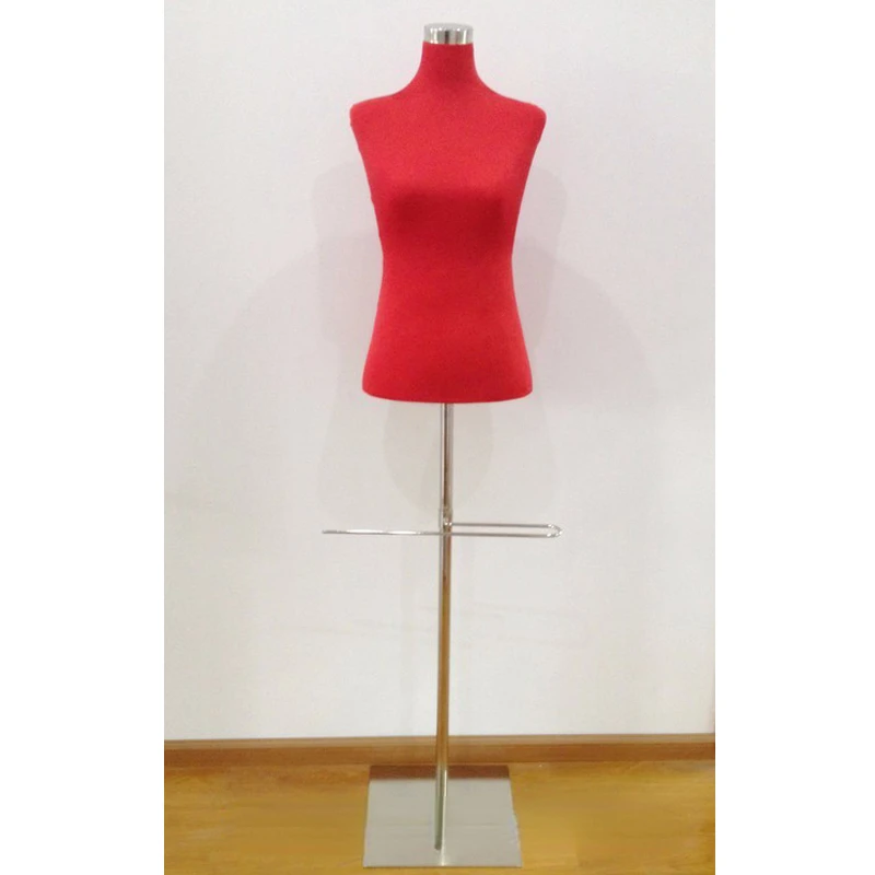 

foam display mannequin covered by Flame retardant fabric with metal stand base and Trousers rack