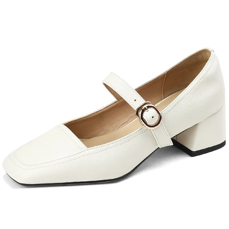 

Dilalula 2023 лаконичные женские туфли на высоких каблуках весенне-летние офисные женские повседневные туфли на толстом каблуке с квадратным нос...