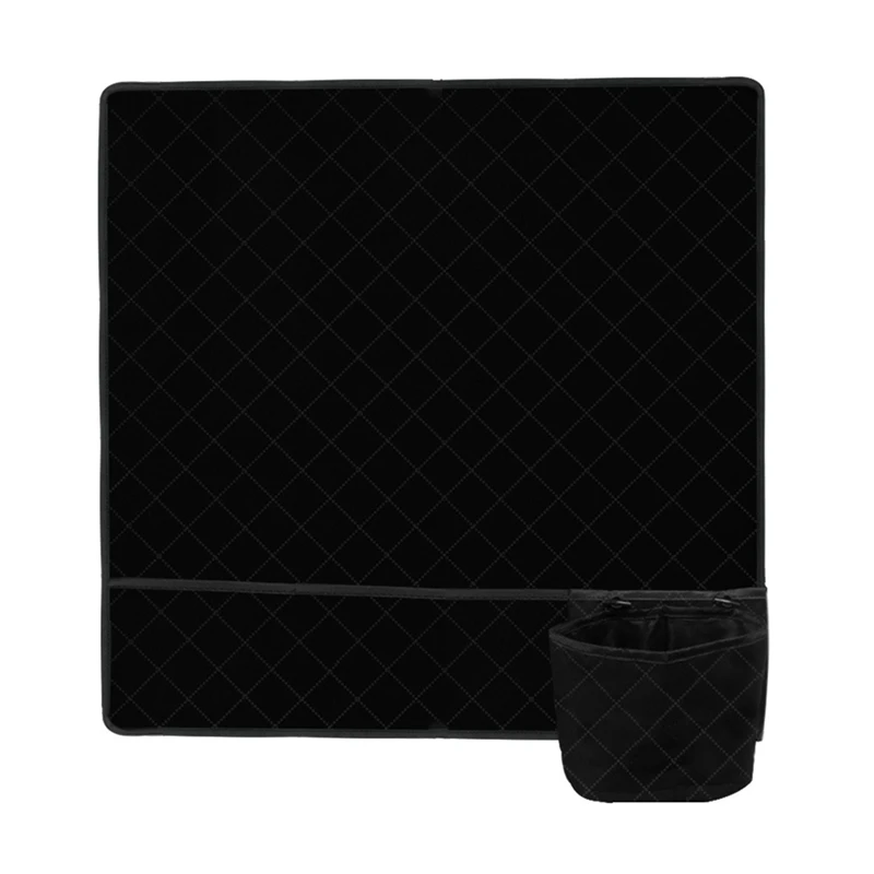 

Sewing Organizer Bag Sewing Machine Mat For Table Sewing Storage Pad With Pockets Easy To Fold Storing Needles Black