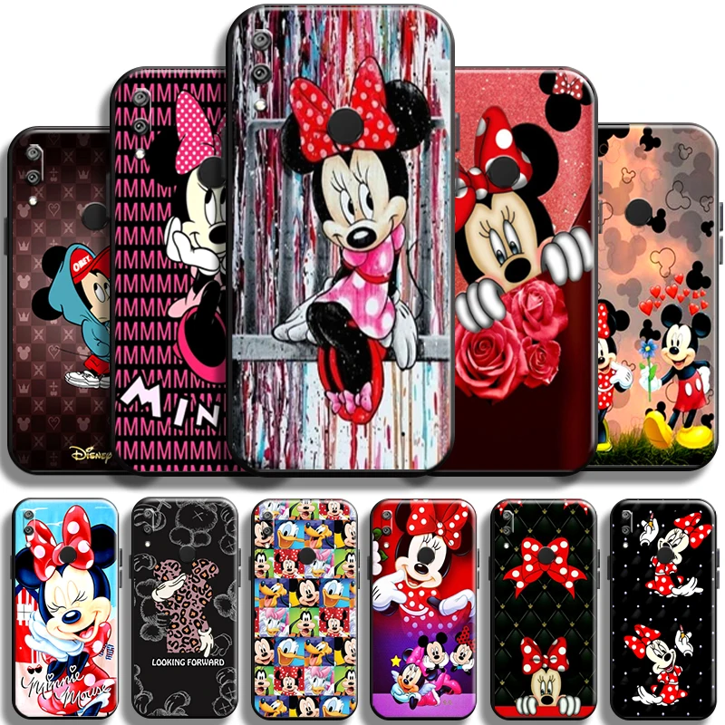 

Cartoon Disney Mickey Mouse For Huawei Y7 Y6 2019 Y6P Y7P 2020 Y7S Phone Case Shockproof Back Soft Carcasa Cases Liquid Silicon