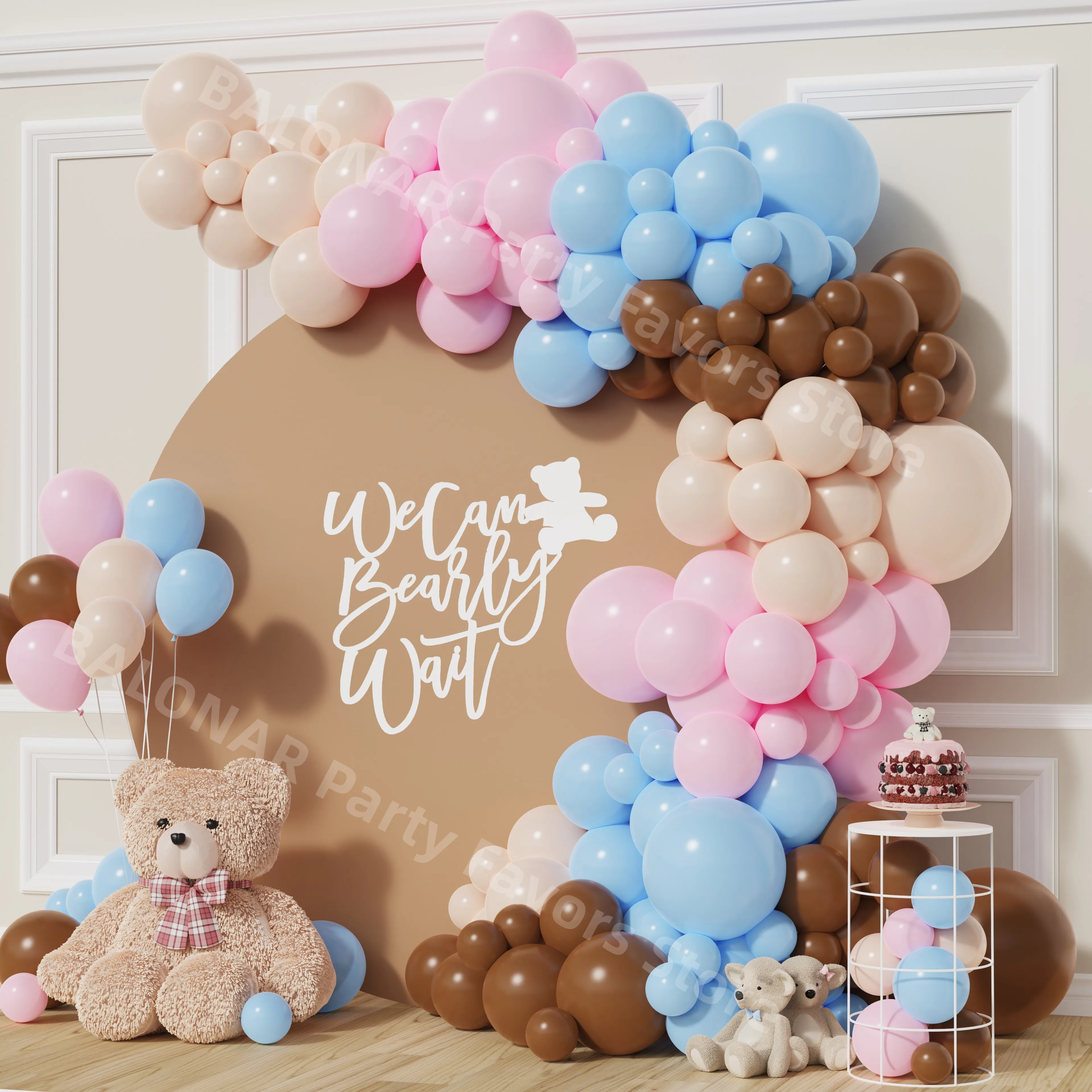 

137pcs Macaron Blue Pink balloons Garland Arch Kit Boy or Girl Gender Reveal Party Supplies Baby Shower Birthday Decoration