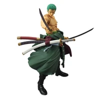 18cm anime figure one piece roronoa zoro three knife flow combat moves action figure model toys fans collect gifts gifts