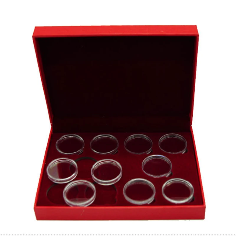 

Display Coin Case Storage Holders 10 Coins Good Sealing Commemorative 27-30mm New Accessories Newest Brand New