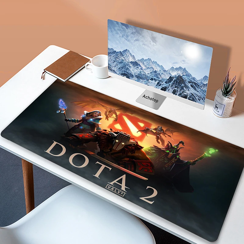 

Большой коврик для мыши Dota2 для компьютерных игр, резиновый нескользящий Настольный коврик XXL для клавиатуры, 80 х30 см