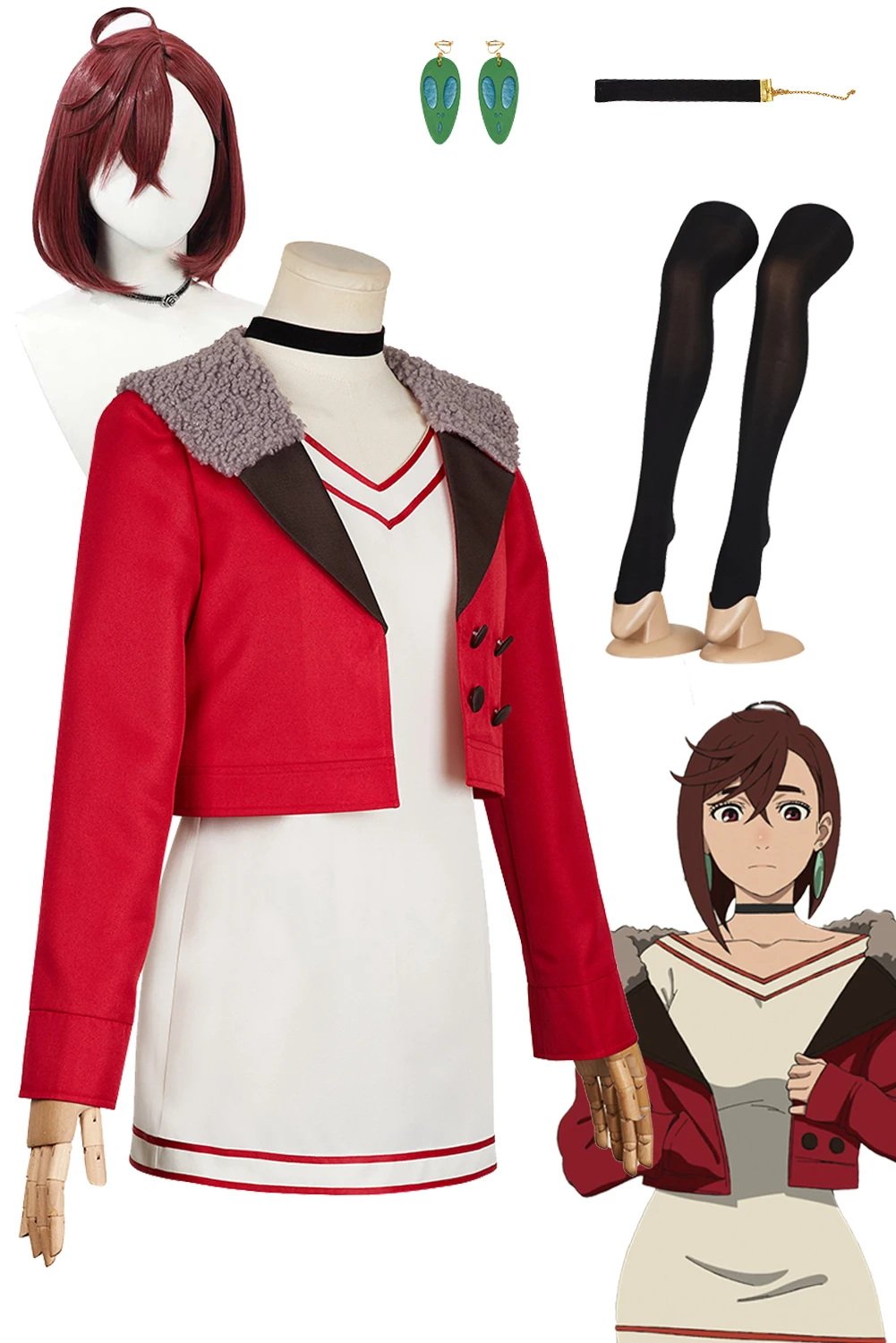 Аниме Dan Dadan Momo Ayase Косплей Костюм Пальто Воротник Платье Школьная Форма Полный