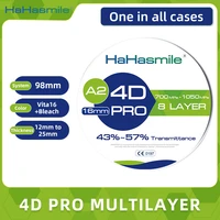 hahasmile 4d pro multilayer zirconia block 8 layer 98 a2 43 57 dental lab restoration material cad cam high strength zirconia