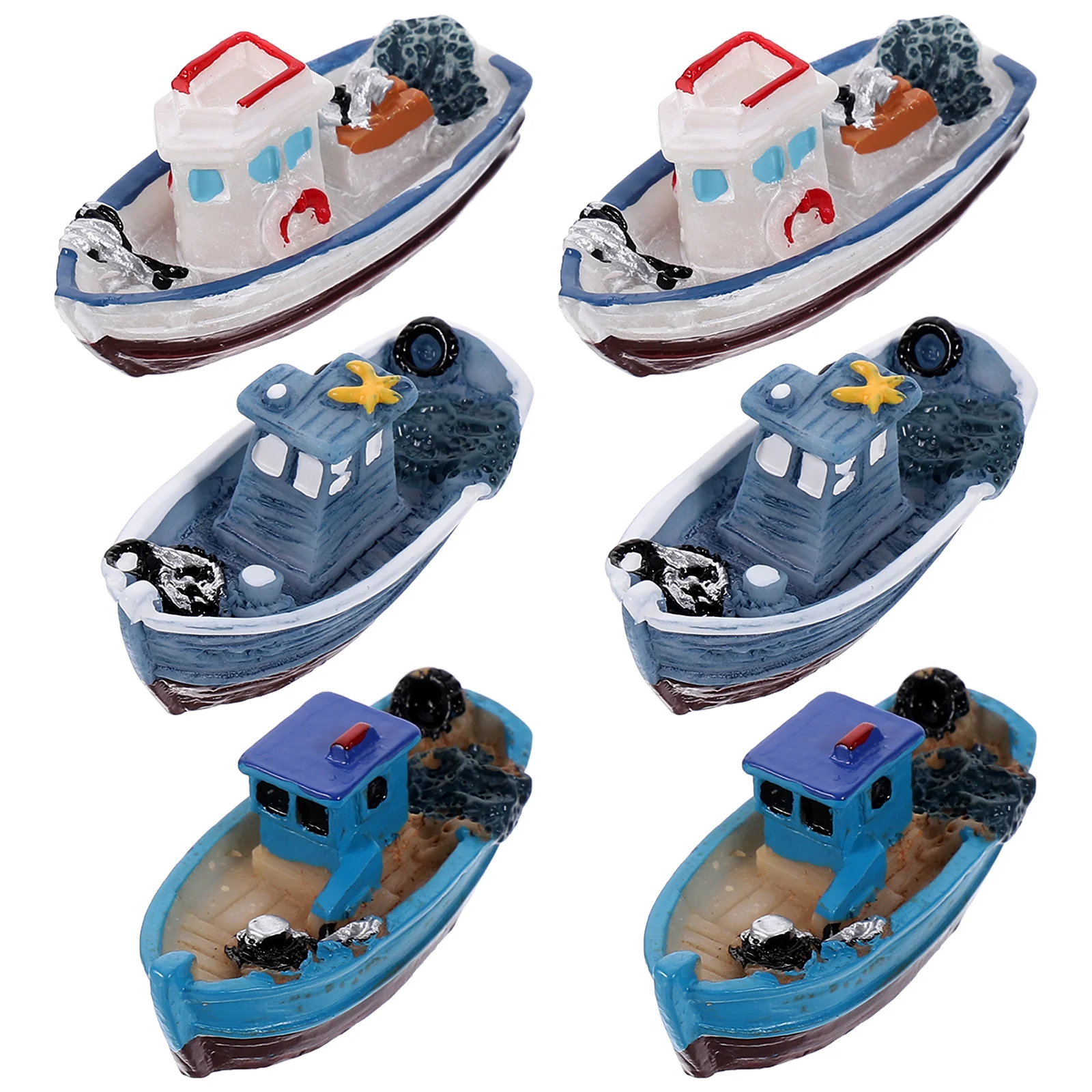 

6 шт., боковые декоративные статуэтки для аквариума