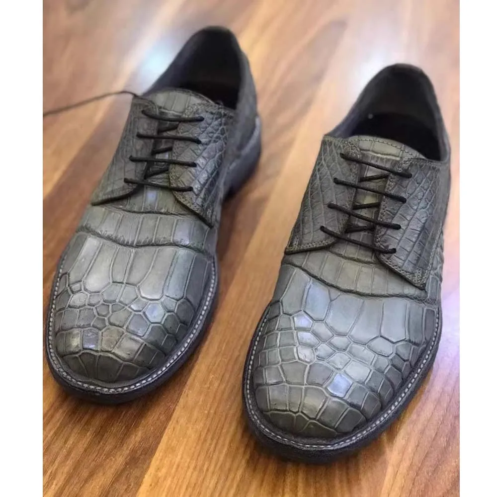 Рисунок 3 - Мужские крокодиловые кожаные туфли leimanxiniu