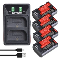 4x 2040mah lp e6 lp e6n lp e6 battery japan cell led built in usb charger for canon 5d mark ii iii 7d 60d eos 6d 70d 80d