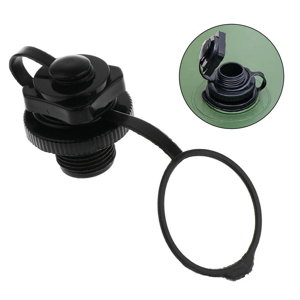 

Universal Screw Air Valve Cap Inflatable Boat Kayak Raft Spare Parts Black Anti-leak Quickly Inflation Thread Air Valve Kayaking