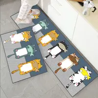 Anti-slip Kitchen Mat for Floor Dog Cat Printed Bath Carpet Entrance Doormat Tapete Fashion Absorbent Bedroom Prayer Area Rugs