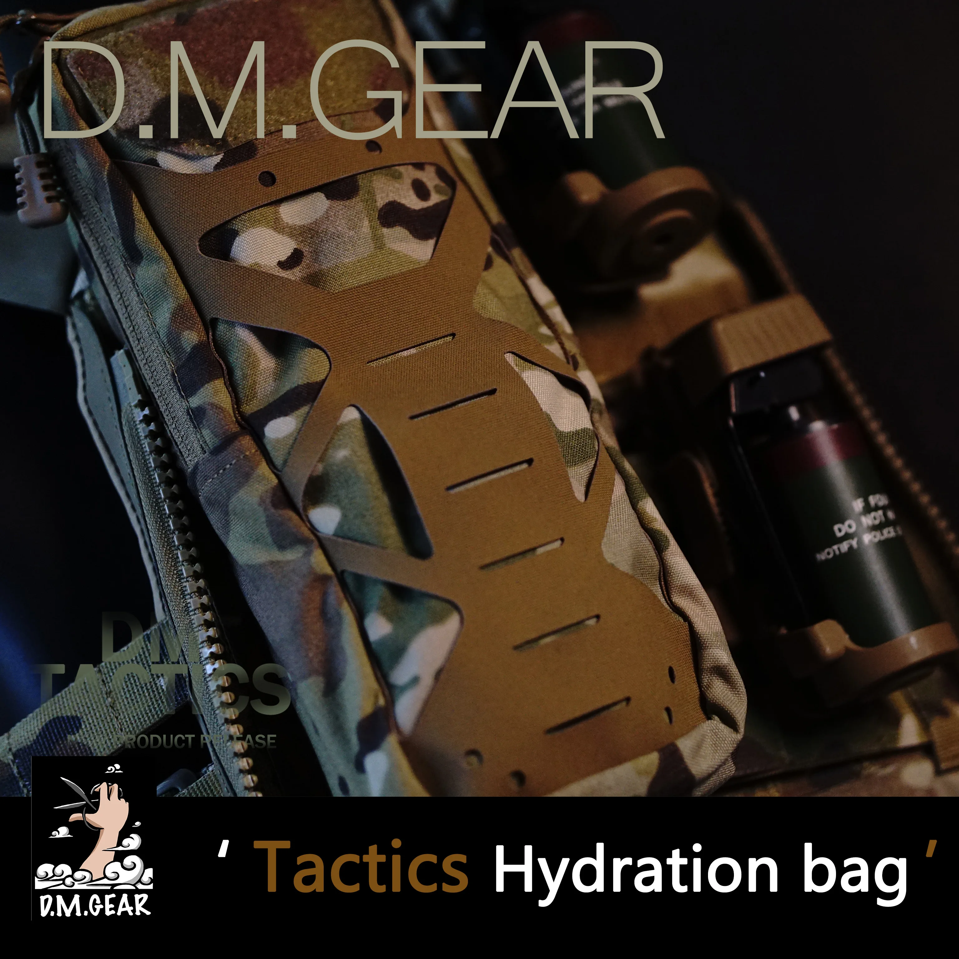 

DMGear оригинальный дизайн военный веер Molle уличный рюкзак тактическая сумка для гидратации многофункциональная водонепроницаемая Охота
