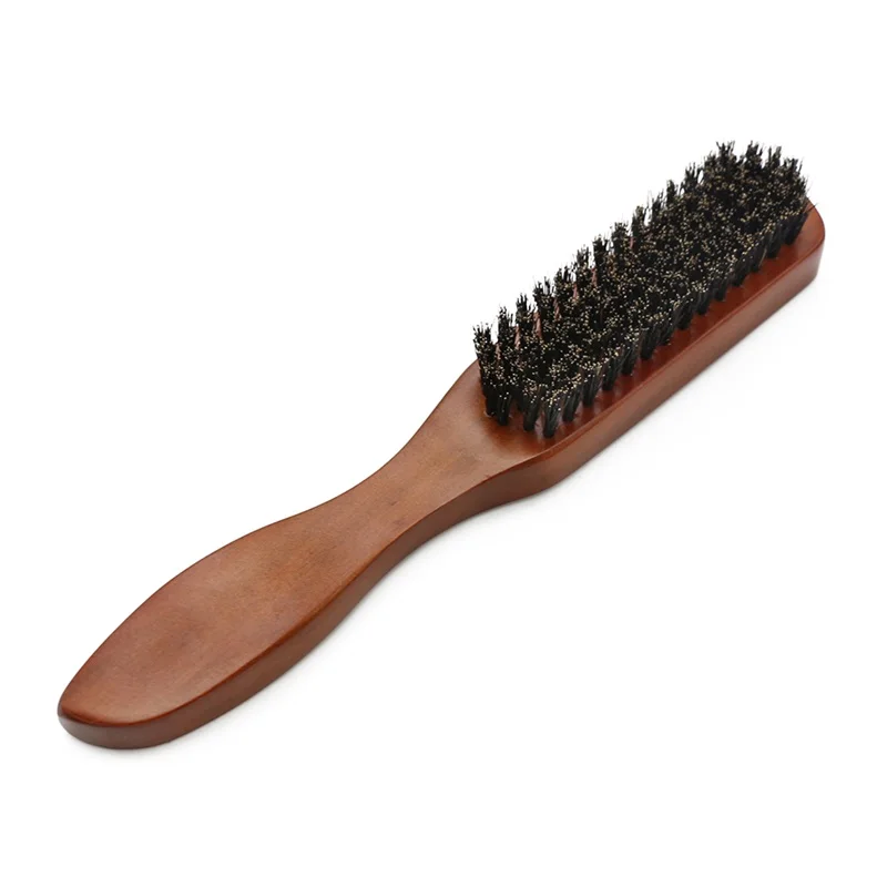 

Wood Handle Boar Bristle Cleaning Brush Hairdressing Men Beard Brush Anti Static Barber Hair Styling Comb Men Shaving Tools