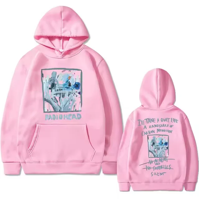 Мужская толстовка с капюшоном в британском стиле рок-группы Radiohead No Suprises Lyrics