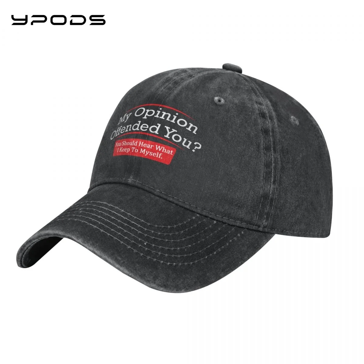 

My Opinion Offended Baseball Caps for Men Women Vintage Washed Cotton Dad Hats Print Snapback Cap Hat