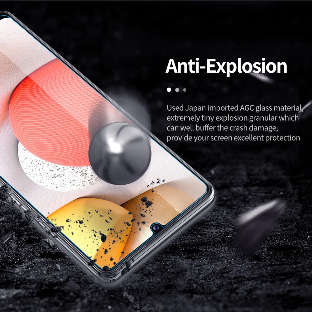 Nillkin For Samsung Galaxy A42 5G H+ Pro Tempered Glass Screen Protector Transparent 0.2mm 9H Anti-Explosion Screen Film