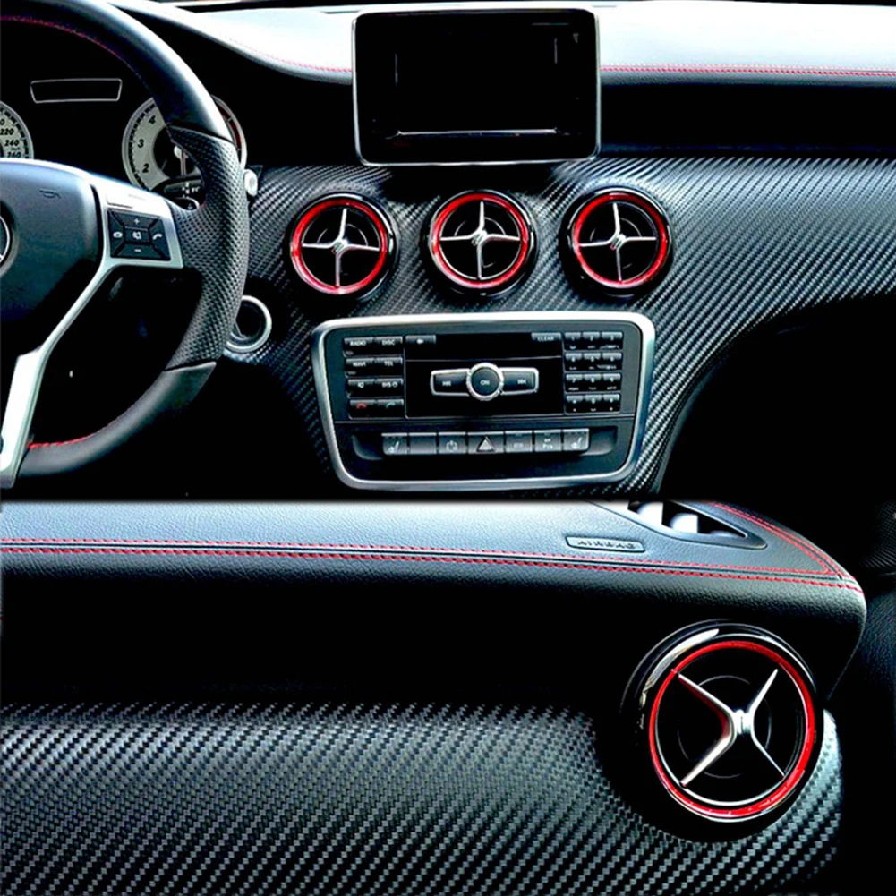 

5 шт., декоративное кольцо для автомобильного кондиционера Mercedes Benz A B CLA GLA 180 200 220 260