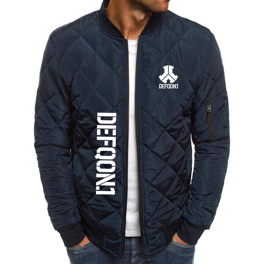 

2023 Winter Defqon.1 Logo Prints Rock Zipper Cold Protection Jacket Men Customizable Logo Men Comfortable Warm Jacket Popular