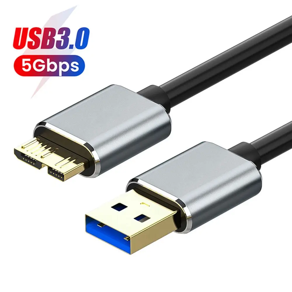 

Кабель USB 3,0 к Micro B штекер-штекер внешний жесткий диск HDD шнур для передачи данных Быстрая зарядка для Samsung Note 3 S5