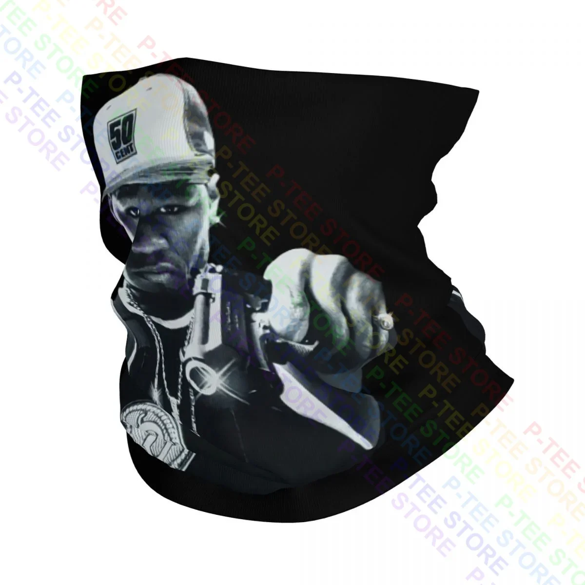 50 Cent W Gun Promo Rap Hip Hop G Unit 2000S Пистолет Шея Гетры Бандана Шарф Маска Для Лица Кемпинг