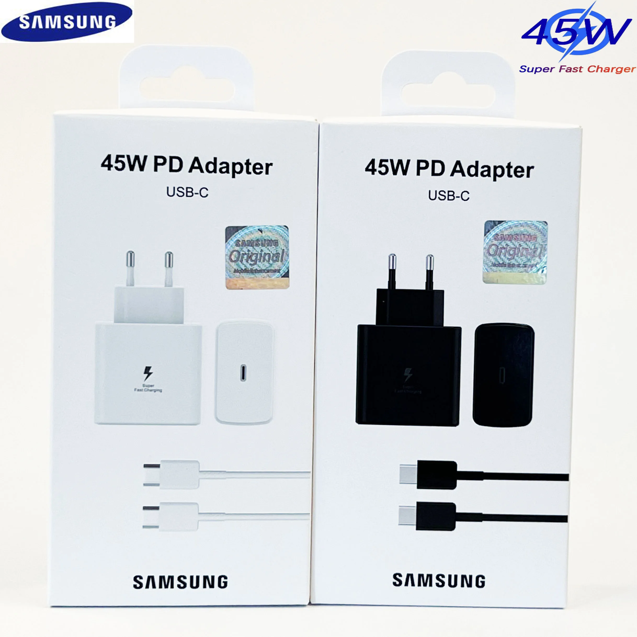 Зарядное устройство Pd для Samsung, устройство для быстрой зарядки, Тип C, 45 Вт, 25 Вт, для Samsung Galaxy S23, S22, S21, S20, Note 20, 10, A71, Tab S8, S7