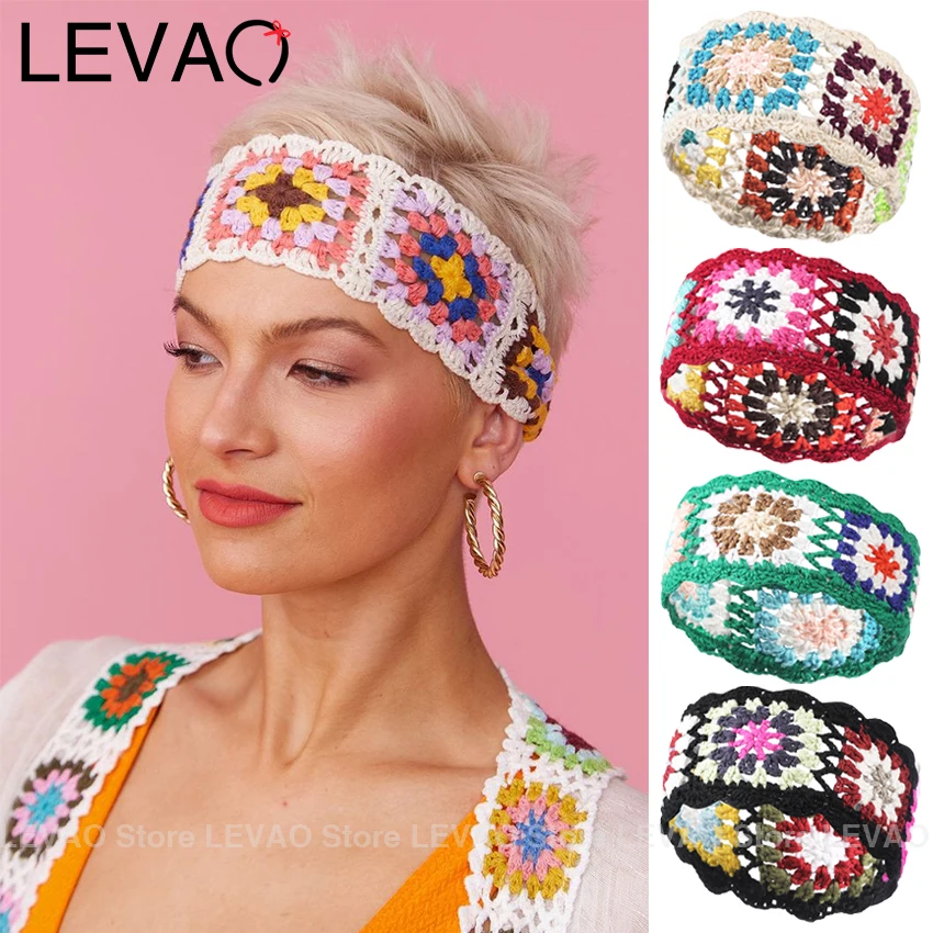 Boho Style Hair Bands Spring And Summer Design Headband Retro Ethnic Hair Ribbons  Braided Headband Hair Accessories For Women