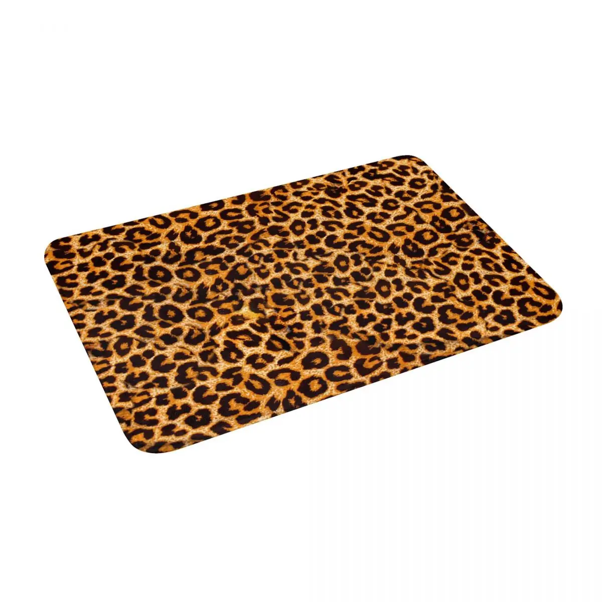 

Leopard Print Animal Skin Non Slip Absorbent Memory Foam Bath Mat for Home Decor/Kitchen/Entry/Indoor/Outdoor/Living Room