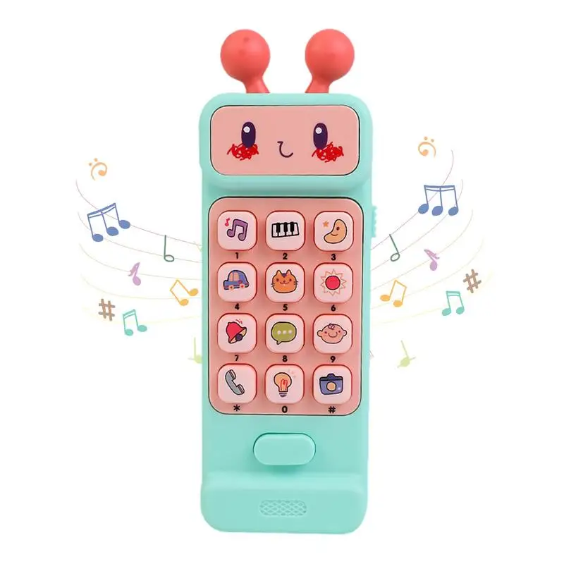

Toddler Cell Phone Toy Durable Toddler Pretend Phone Play Phone Interactive Toys Fun Learning Musical Toys For Kids Boys Or