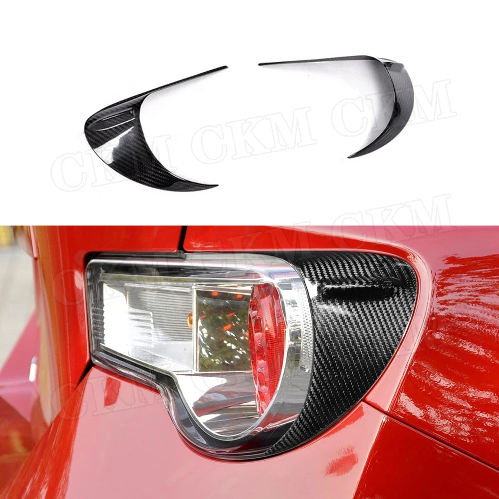 

Carbon Fiber Tail Lamp Light Eyelids Eyebrows Trim Cover Stickers For Toyota GT86 FT86 Subaru BRZ 2012-2016 Car Styling