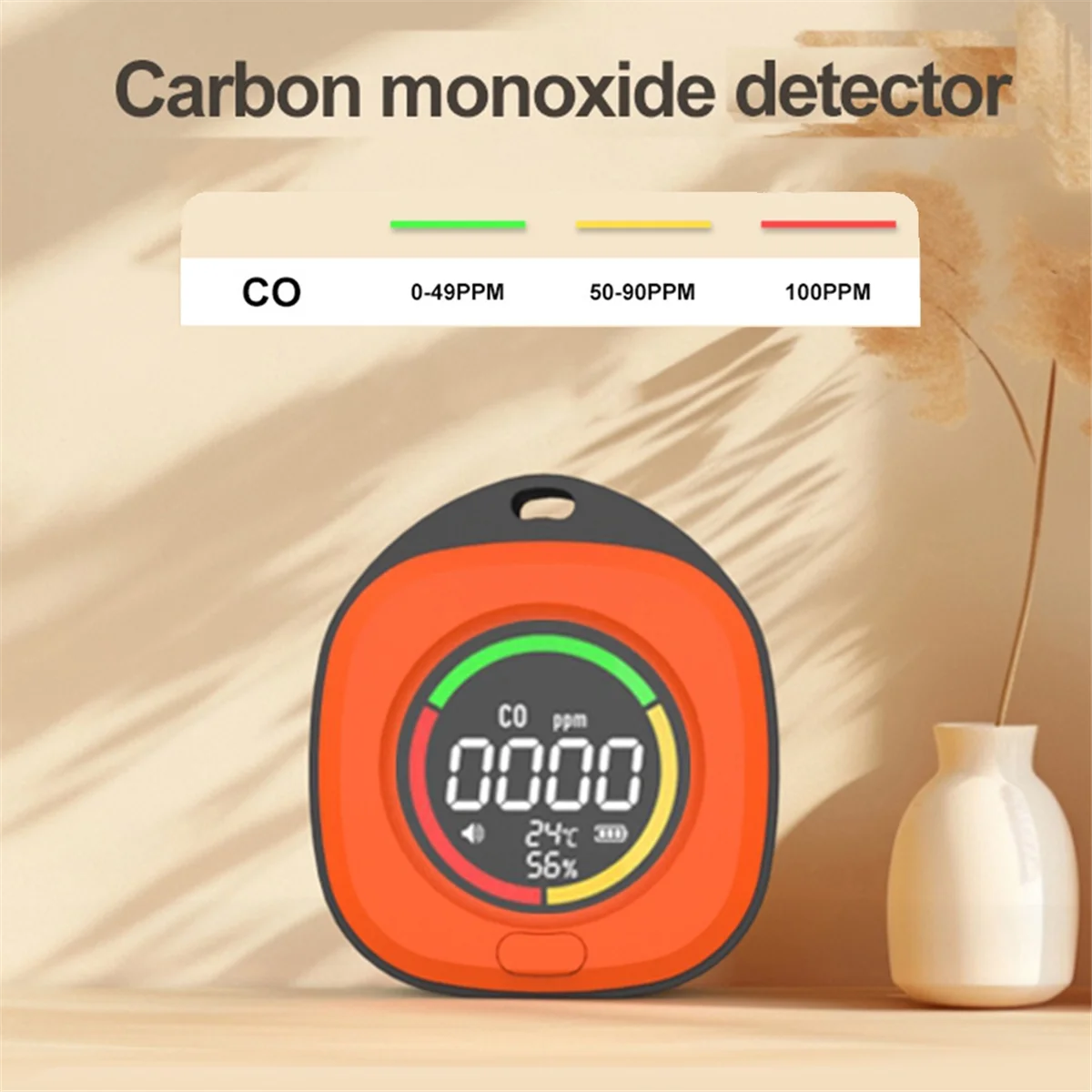 Детектор угарного газа Сигнализация Co Датчик температуры и влажности Защита от