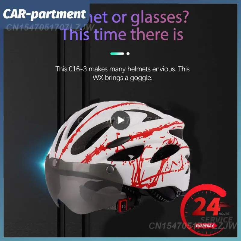 

Motorcycle Ultra-light Goggle TT Road Bicycle Helmet In-Mold Racing Cycling Bike Sports Safety Time-Trial Cycling Helmet