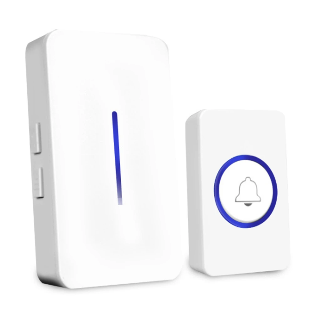 

Range Waterproof Wireless DoorBell Night Light No Battery Plug Home Cordless Door Bell Button Receiver US Plug
